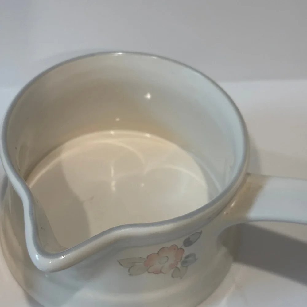 Pfaltzgraff Remembrance Creamer and Sugar Bowl Set Vintage Floral Stoneware USA